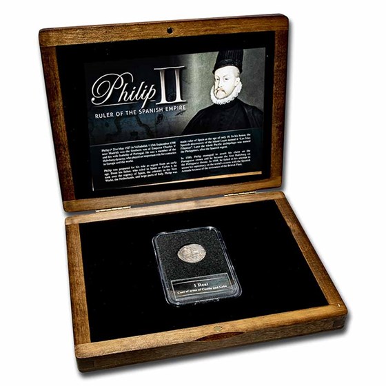 Spain Silver 1 Real Golden Age of Spain Presentation Set Spain Silver 1 Real Golden Age of Spain Presentation Set