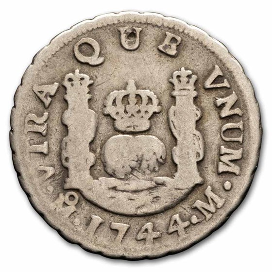 Spanish Colonial Silver 1 Real "Milled Pillar" Avg Circ Spanish Colonial Silver 1 Real "Milled Pillar" Avg Circ