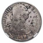 Spanish Empire Silver 8 Reales Bust Type Chopmarked NGC