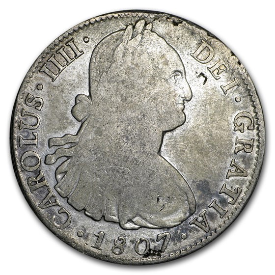 Spanish Empire Silver 8 Reales Portrait & Pillars Coins Cull