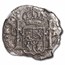 Spanish Empire Silver Pillar Type 1/2 Real El Cazador Genuine NGC