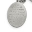 SS Polished Serenity Prayer CZ Cross 2in ext. Necklace - 18 in.