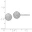 SS Radiant Essence Rhodium-plated 8mm Ball Post Earrings - 8 mm
