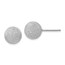 SS Radiant Essence Rhodium-plated Ball Post Earrings - 10 mm