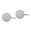 SS Radiant Essence Rhodium-plated Ball Post Earrings - 10 mm