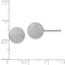 SS Radiant Essence Rhodium-plated Ball Post Earrings - 10 mm