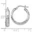 SS Radiant Essence Rhodium-plated Hinged Hoop Earrings - 21 mm