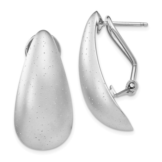 SS Rhodium-plated Radiant Essence Omega-back Earrings - 31 mm SS Rhodium-plated Radiant Essence Omega-back Earrings - 31 mm