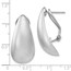 SS Rhodium-plated Radiant Essence Omega-back Earrings - 31 mm