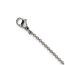 SS Solid Black Carbon Fiber Cross Necklace - 22 in.