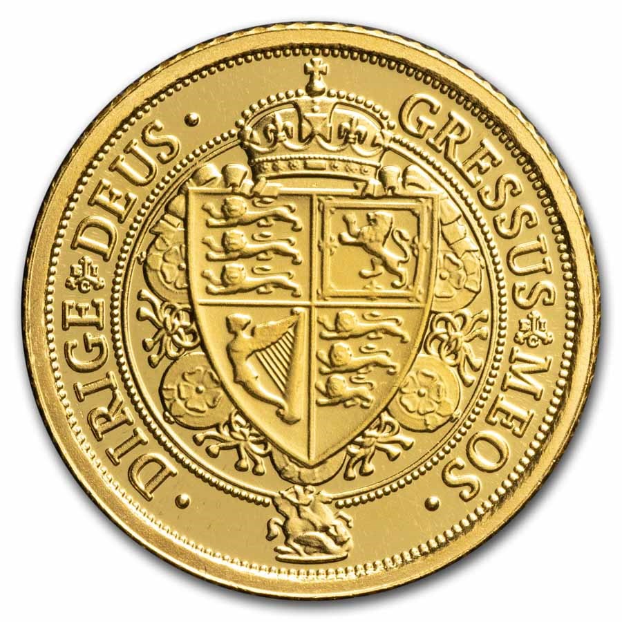 St. Helena 1/4 oz Gold £25 Spade Guinea BU (Random Year)