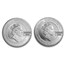 St. Helena 1 oz Silver Queen's Virtues (Random, Abrasions)
