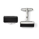 Stainless Steel Black Polished Cuff Links
