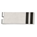 Stainless Steel Brushed Black Carbon Fiber Money Clip