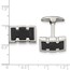 Stainless Steel Brushed/Polished Black IP Plated Cuff Links