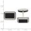 Stainless Steel Brushed/Polished Black Plated Cuff Links