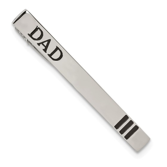 Stainless Steel Dad Tie Bar