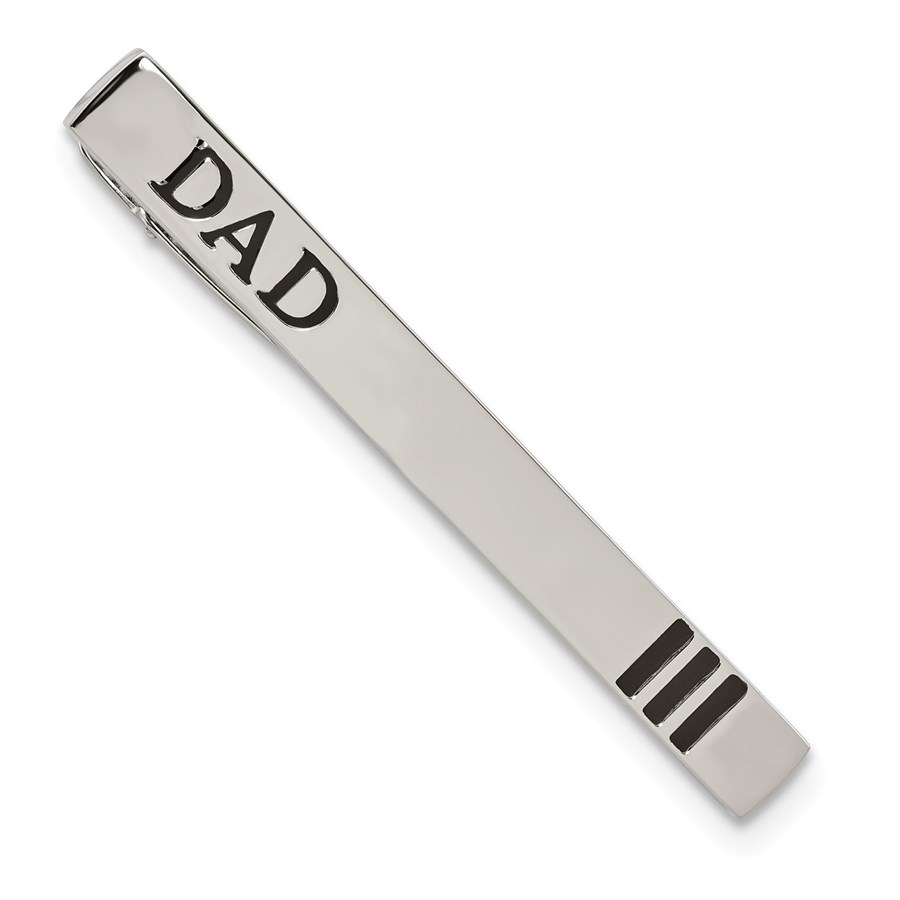 Stainless Steel Dad Tie Bar