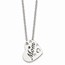 Stainless Steel Mom Heart Slide Pendant Necklace - 20 in.