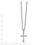 Stainless Steel Polished 22in Cross Necklace - 22 in.