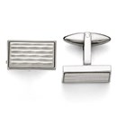 Stainless Steel Polished and Matte Cuff Links