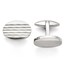 Stainless Steel Polished and Matte Oval Cuff Links