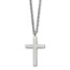 Stainless Steel Polished Cross 18 inch Necklace - 18 in.