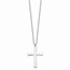 Stainless Steel Polished Cross 18in Necklace - 18 in.