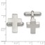 Stainless Steel Polished Cross Cuff Links