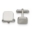 Stainless Steel Polished Cuff Links - Solid Round Square