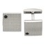 Stainless Steel Polished Texture Black CZ Cuff Links