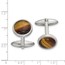Stainless Steel Tigers Eye Cuff Links