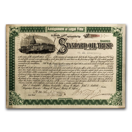 Standard Oil Trust (Signed by Henry M. Flagler - Circa 1890's) Standard Oil Trust (Signed by Henry M. Flagler - Circa 1890's)