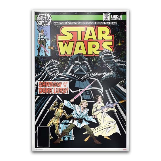 Star Wars Comic #21 March 1979 - 35 Gram Silver Poster Star Wars Comic #21 March 1979 - 35 Gram Silver Poster