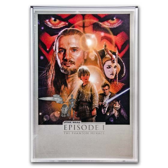 Star Wars (The Phantom Menace) - $2 Silver Foil Poster Star Wars (The Phantom Menace) - $2 Silver Foil Poster