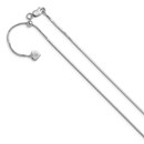 Sterling Silver 1.2 mm Square Adjustable Snake Chain - 22 in.