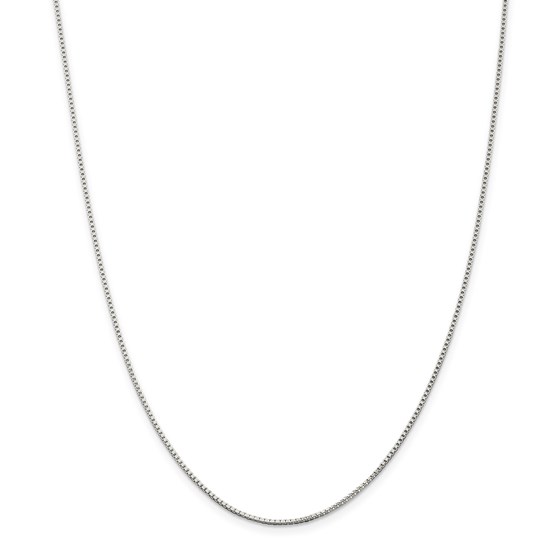 Sterling Silver 1.25 mm Box Chain - 30 in.