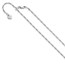 Sterling Silver 1.55mm Adjustable Figaro Chain - 22 in.