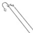 Sterling Silver 1.6 mm Adjustable Singapore Chain - 22 in.