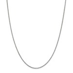 Sterling Silver 1.7 mm Diamond Cut Rope Chain - 24 in.