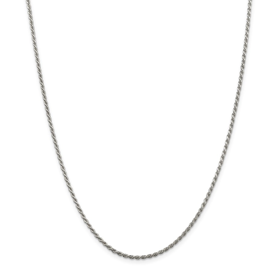 Sterling Silver 1.75 mm Diamond Cut Rope Chain - 18 in.