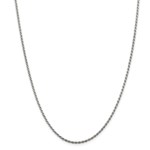 Sterling Silver 1.75 mm Diamond Cut Rope Chain - 22 in.