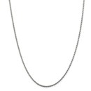 Sterling Silver 1.75 mm Diamond Cut Rope Chain - 22 in.