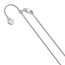 Sterling Silver 1 mm Adjustable Spiga Chain - 36 in.