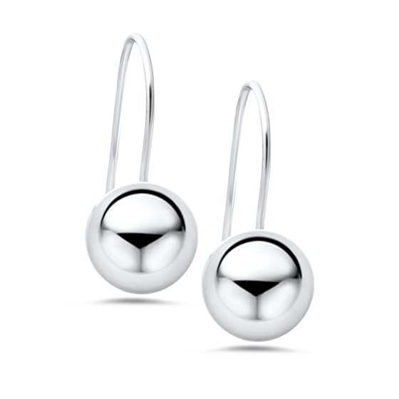 Sterling Silver 10 mm Ball Earrings Sterling Silver 10 mm Ball Earrings