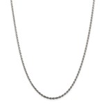 Sterling Silver 2.25 mm Diamond Cut Rope Chain - 18 in.