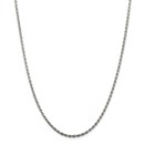 Sterling Silver 2.25 mm Diamond Cut Rope Chain - 22 in.
