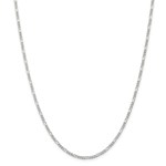 Sterling Silver 2.25 mm Figaro Chain - 24 in. 