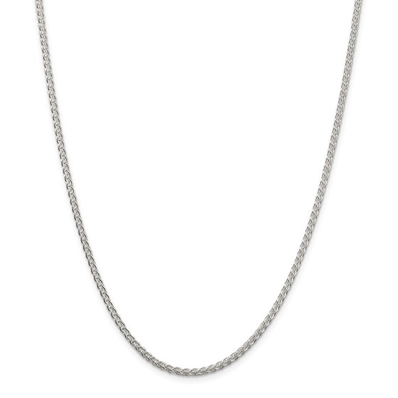 Sterling Silver 2.5 mm Round Spiga Chain - 24 in. Sterling Silver 2.5 mm Round Spiga Chain - 24 in.