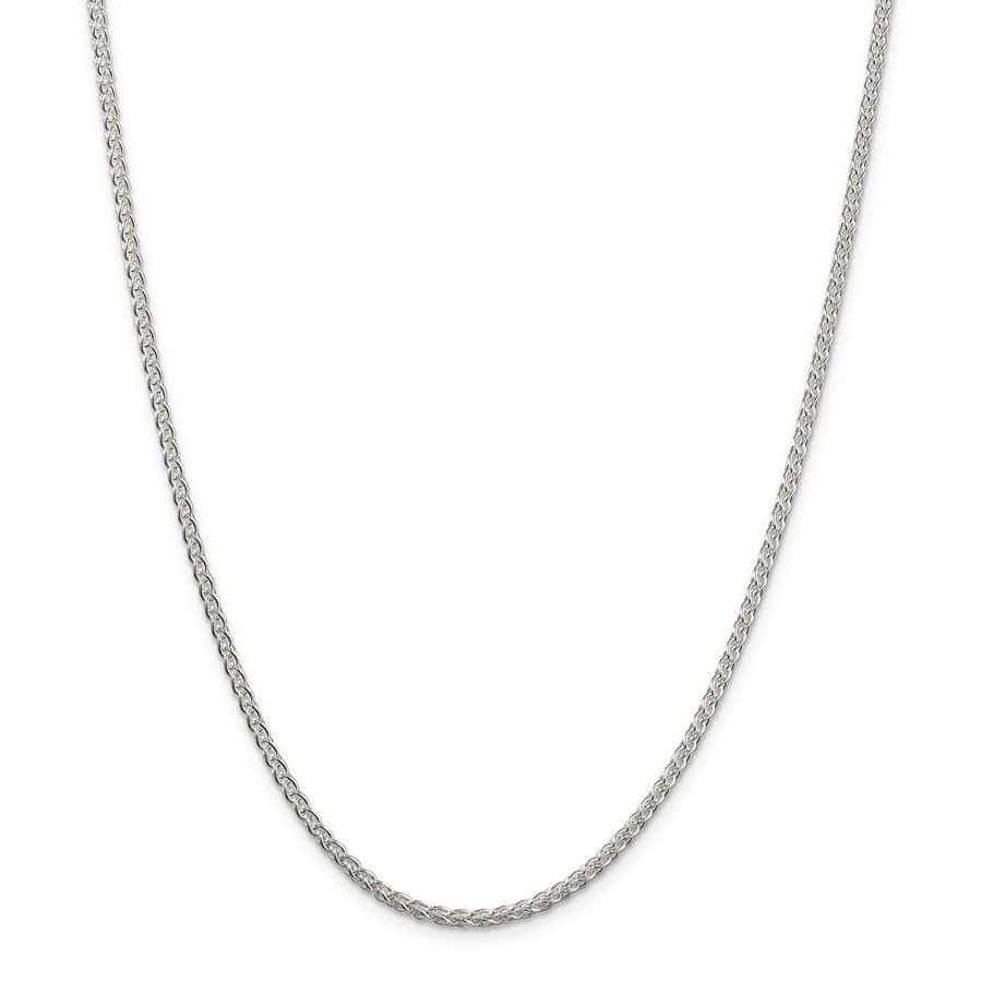 Sterling Silver 2.5 mm Round Spiga Chain - 24 in.